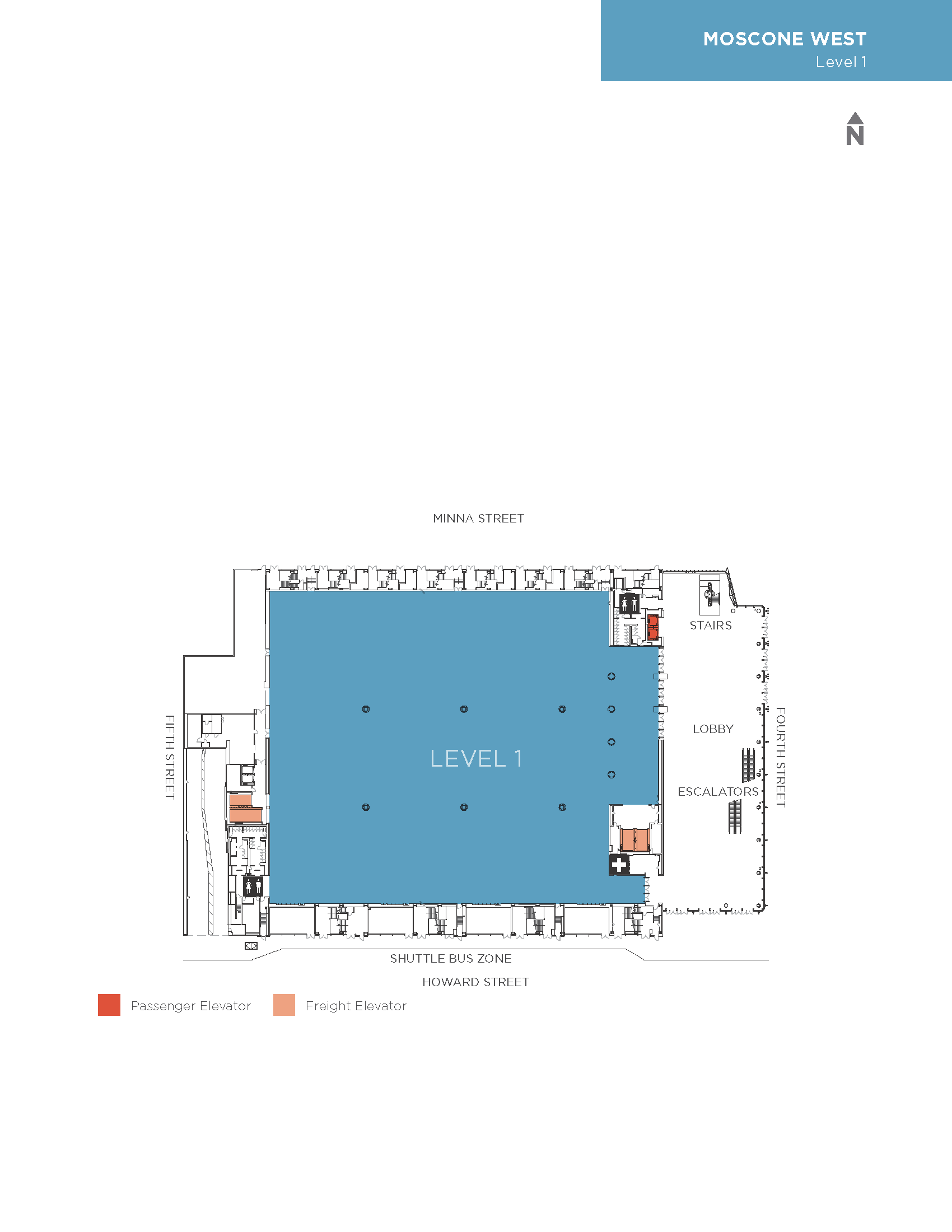 Moscone West Level 1 Floor Plans Moscone Center